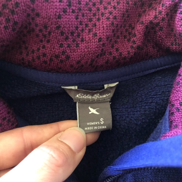 Eddie Bauer 3/4 zip fleece long sleeve - Picture 3 of 4